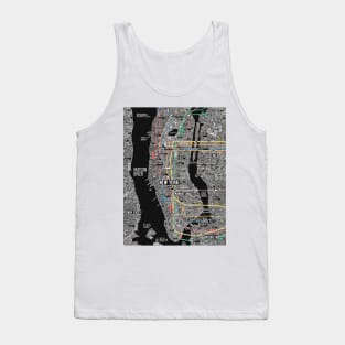 New york city subway street map Tank Top